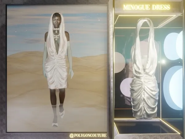 Alpha Minogue Dress by polygoncouture - The Sims 4 Custom Content