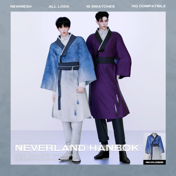 Alpha NEVERLAND HANBOK by simsfinds - The Sims 4 Custom Content
