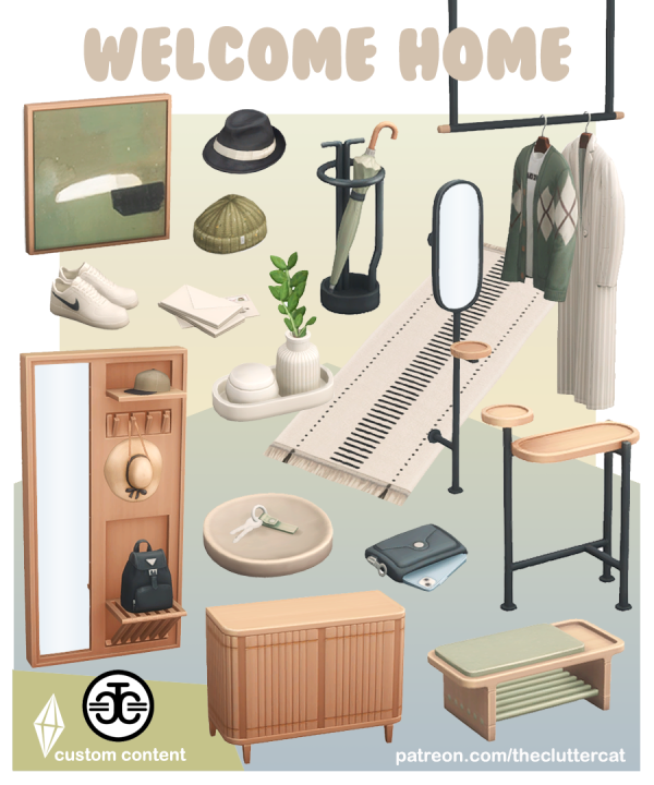 Maxis Match Welcome Home by simsfinds - The Sims 4 Custom Content