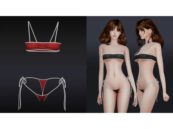 Alpha Lisa Swimsuit by Beto - The Sims 4 Custom Content