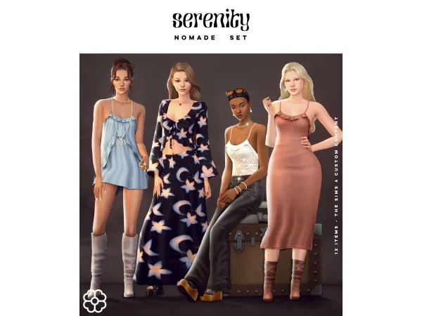 Maxis Match Nomade Set by Serenity - The Sims 4 Custom Content