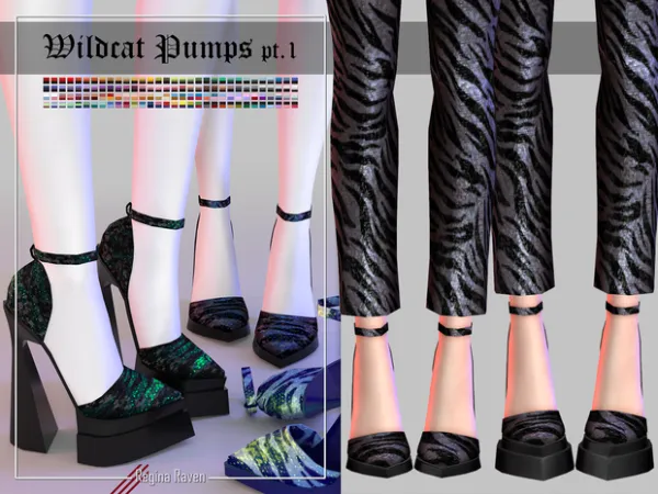Mix Wildcat Pumps part 1 by simsfinds - The Sims 4 Custom Content