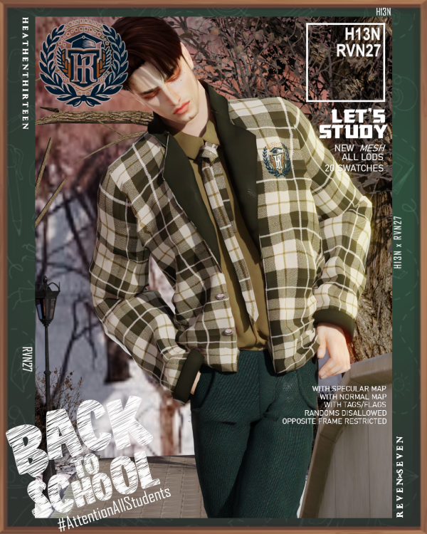 Alpha Men's Luxurious Long sleeve Blazer Shirt with Necktie Winter School Uniform by simsfinds - The Sims 4 Custom Content