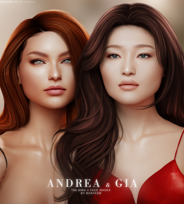 Alpha FACE MASK AND SKIN OVERLAY COLLECTION by simsfinds - The Sims 4 Custom Content