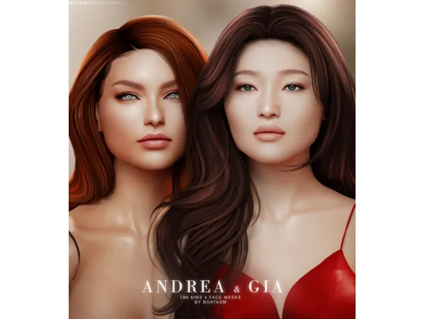 Alpha FACE MASK AND SKIN OVERLAY COLLECTION by BoatAom - The Sims 4 Custom Content