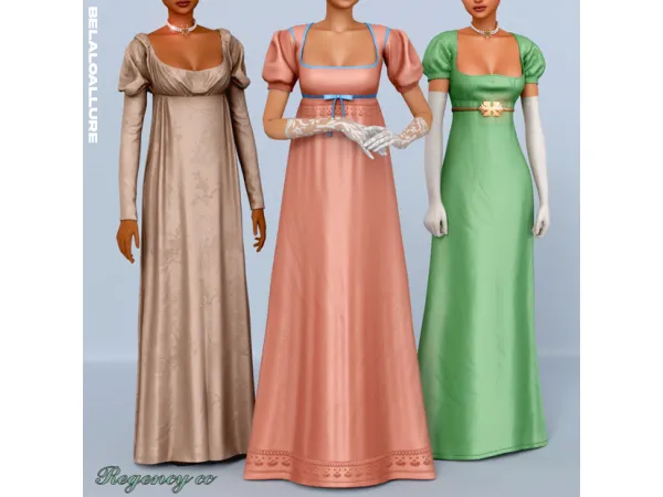 Alpha Regency era collection by Belaloallure - The Sims 4 Custom Content