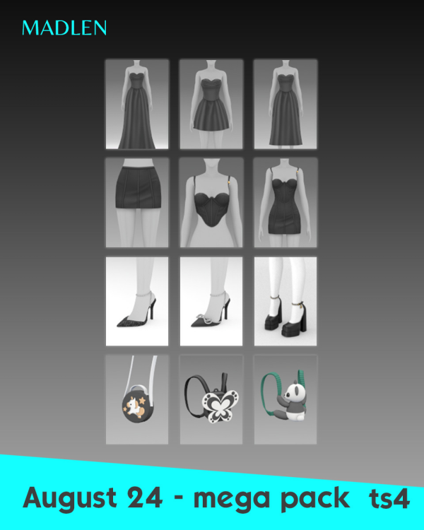 Maxis Match Mega Pack August 24 by simsfinds - The Sims 4 Custom Content