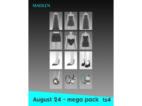 Maxis Match Mega Pack August 24 by Madlen - The Sims 4 Custom Content
