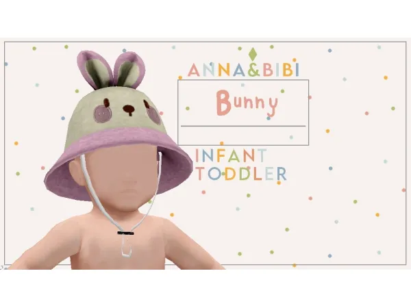 Mix Bunny Hat INFANT AnnaBibi by simsfinds - The Sims 4 Custom Content