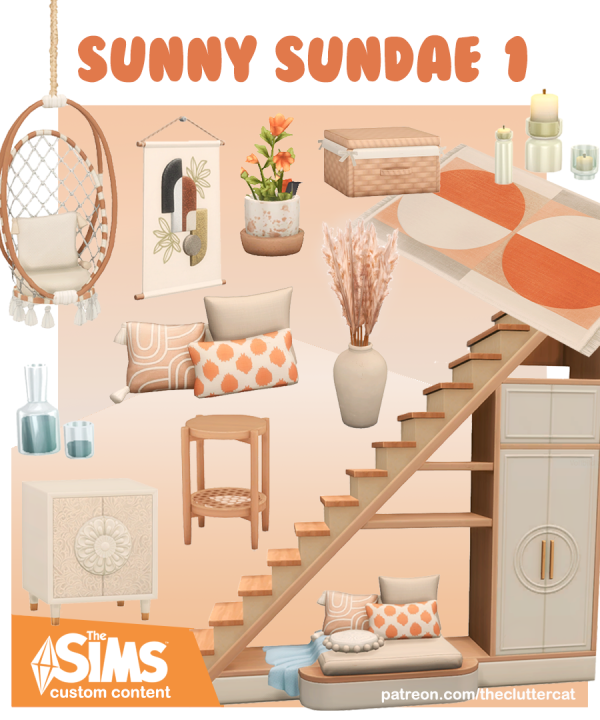 Maxis Match Sunny Sundae Part I by simsfinds - The Sims 4 Custom Content