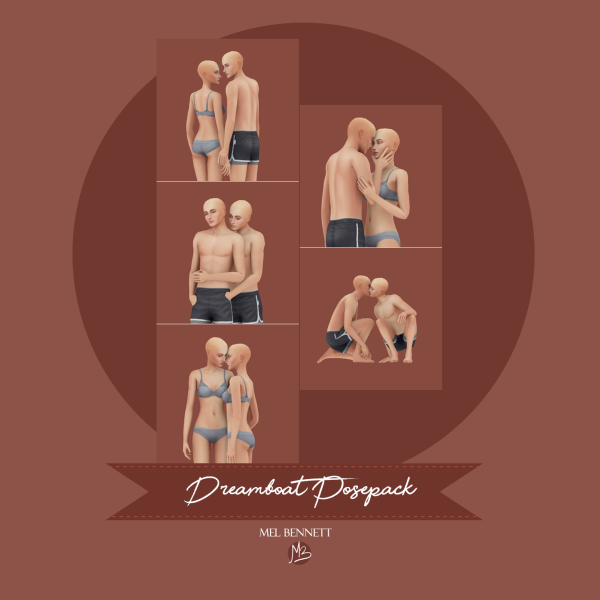 Mix Dreamboat Posepack by melbennett - The Sims 4 Custom Content
