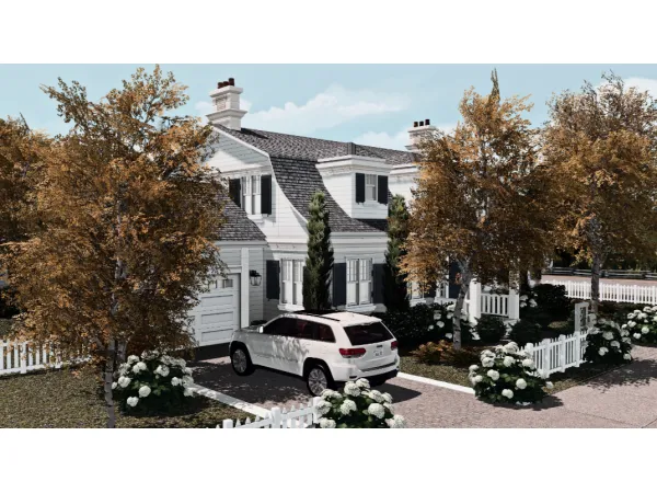 Alpha Cozy Autumn Home by simsfinds - The Sims 4 Custom Content