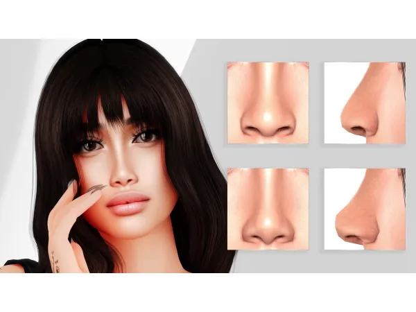 Mix Bellis Nose Preset HQ by Caroll - The Sims 4 Custom Content