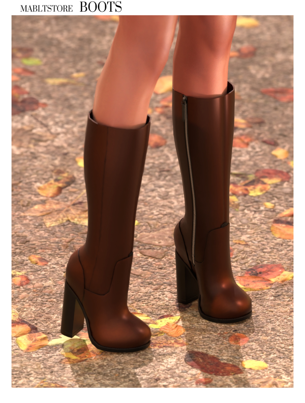 Alpha LIVING BOOTS by simsfinds - The Sims 4 Custom Content