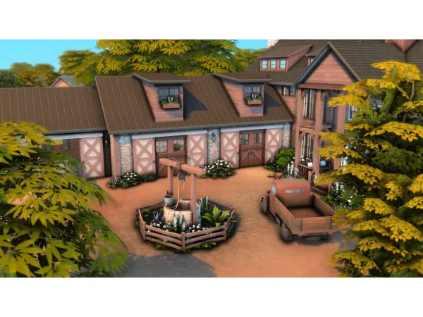 Maxis Match Huge Horse Ranch by grenesims - The Sims 4 Custom Content