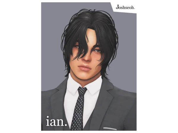 Maxis Match Ian Hair by jo_se_oh - The Sims 4 Custom Content