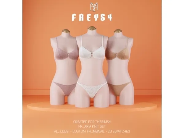 Alpha FR_Aria Knit Set - The Sims 4 Custom Content