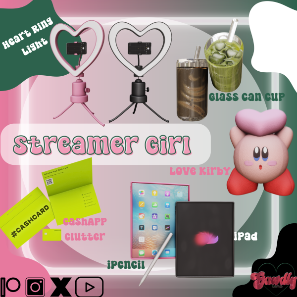 Mix Streamer Girl by simsfinds - The Sims 4 Custom Content