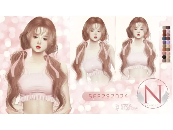 Alpha NILYN HAIR SEP292024 - The Sims 4 Custom Content