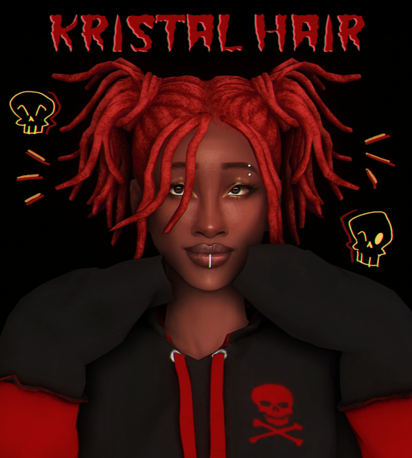 Maxis Match Kristal Hair by simsfinds - The Sims 4 Custom Content