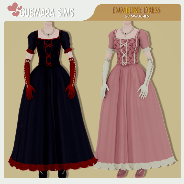 Maxis Match Emmeline dress (Victorian set) by simsfinds - The Sims 4 Custom Content