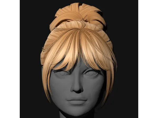 Mix SSalon Female Hairstyle M48 - The Sims 4 Custom Content