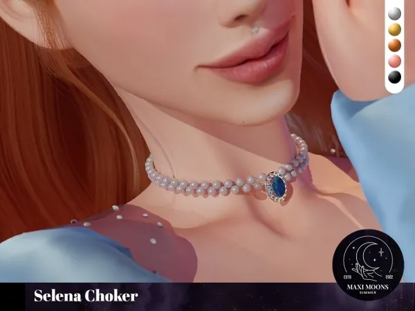 Alpha Selena Choker - The Sims 4 Custom Content