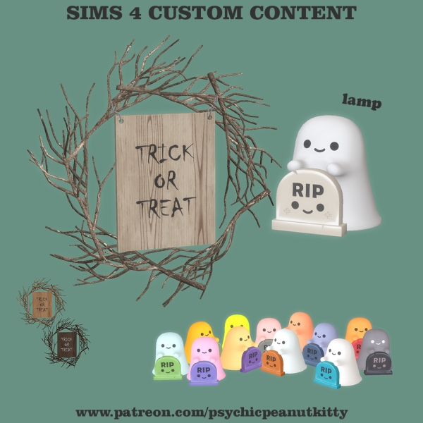 Mix October Trick or Treat by psychicpeanutkitty - The Sims 4 Custom Content