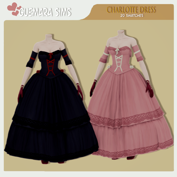 Maxis Match Charlotte dress (Victorian set) by simsfinds - The Sims 4 Custom Content