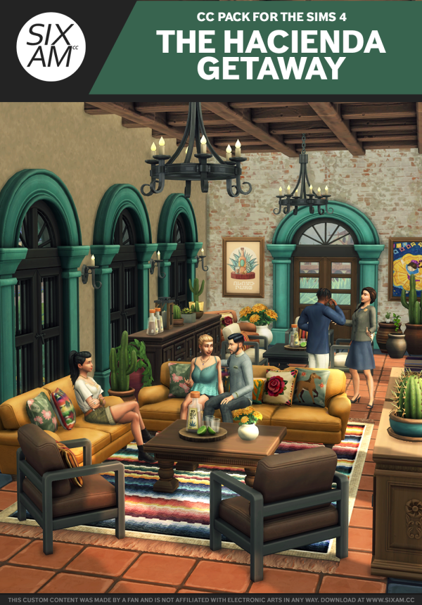 Maxis Match The Hacienda Getaway by simsfinds - The Sims 4 Custom Content