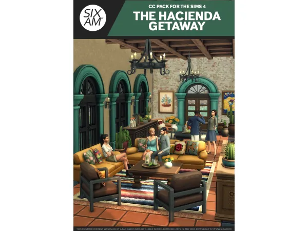 Maxis Match The Hacienda Getaway by sixamcc This mod author is a CurseForge Pro member - The Sims 4 Custom Content