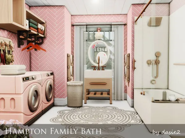 Maxis Match Hampton Family Bath by dasie2 - The Sims 4 Custom Content