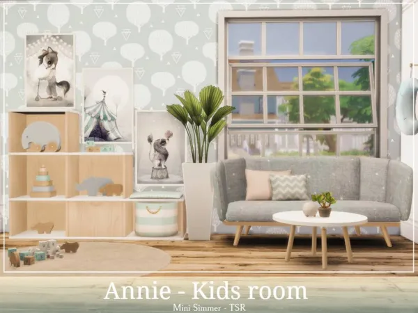 Maxis Match Annie Kids room by Mini_Simmer - The Sims 4 Custom Content