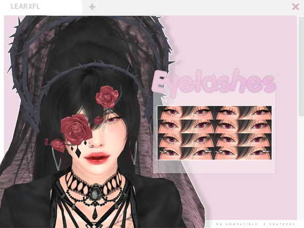 Maxis Match [L] Eyelashes V1 by learxfl - The Sims 4 Custom Content