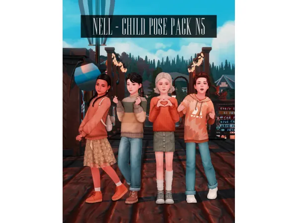 Child Pose Pack N5  by Nell