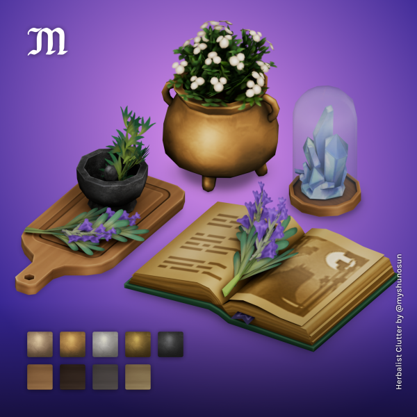 Maxis Match Herbalist Clutter by simsfinds - The Sims 4 Custom Content