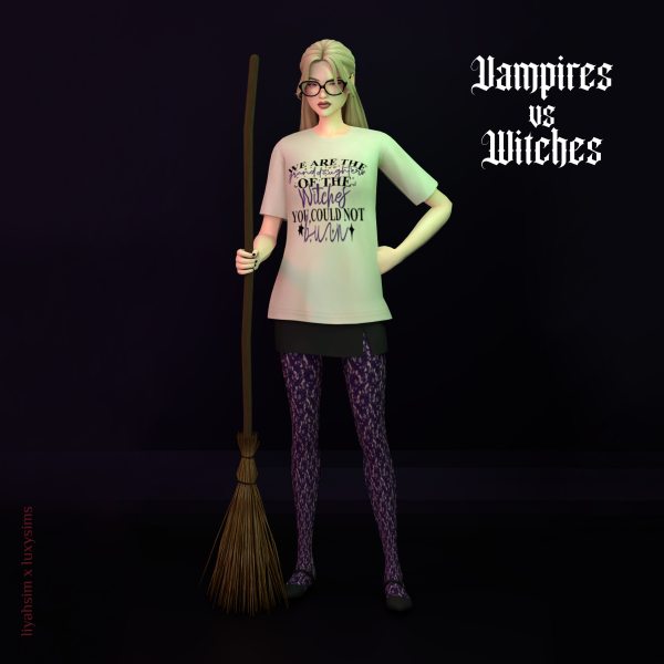 Maxis Match Vampires vs Witches Collection Everyday Outfit by luxysims - The Sims 4 Custom Content