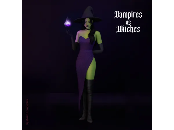Maxis Match Vampires vs Witches Collection Formal Outfit - The Sims 4 Custom Content