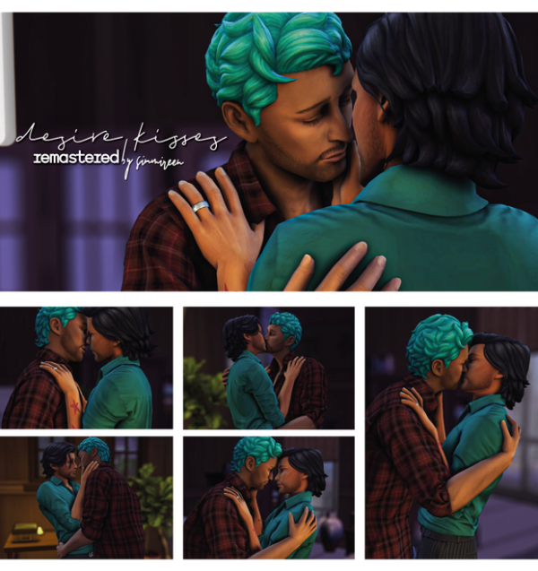 Mix Desire kisses remastered by simsfinds - The Sims 4 Custom Content