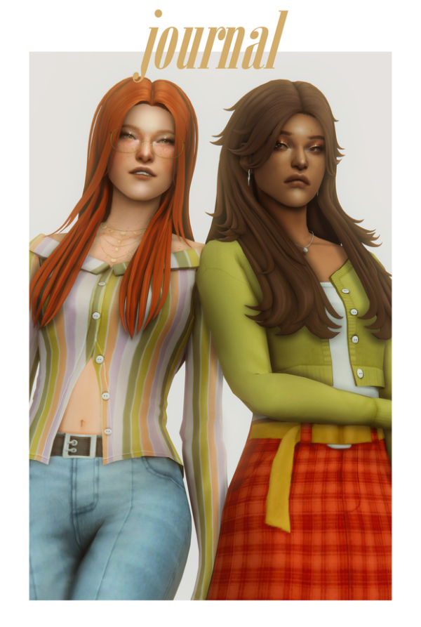 Maxis Match journal pack by simsfinds - The Sims 4 Custom Content