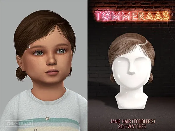 Alpha TØMMERAAS Janie Hair for Toddlers (65) by tommeraas - The Sims 4 Custom Content