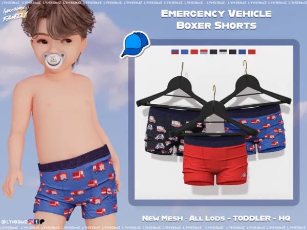 Alpha Boxer Shorts Toddler by lynxsimzfamily - The Sims 4 Custom Content