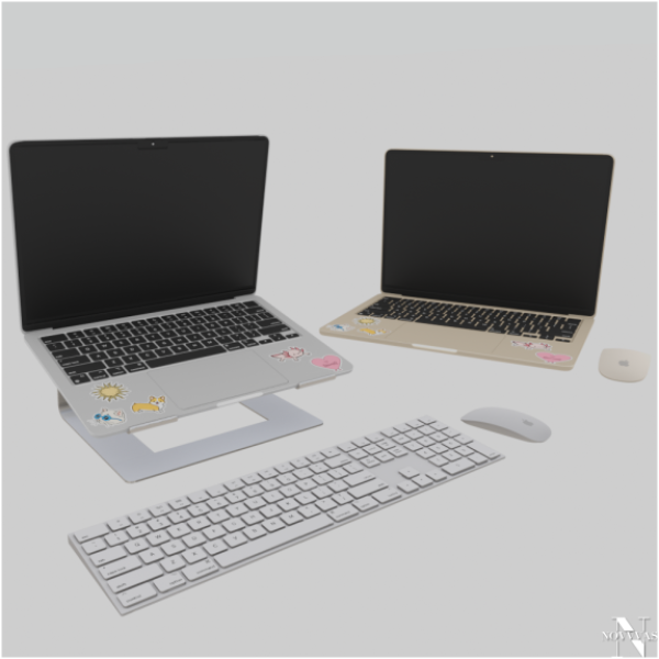Alpha MACBOOK AIR FUNCTIONAL by simsfinds - The Sims 4 Custom Content