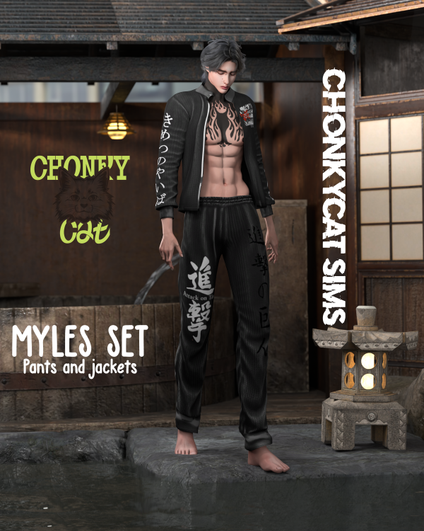Mix Myles Set ChonkyCatSims by chonkycatsims - The Sims 4 Custom Content