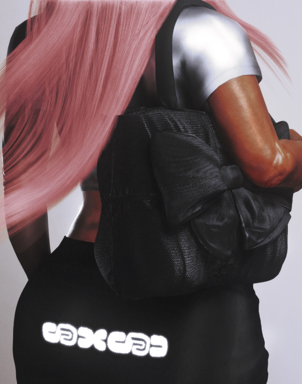 Mix Bow Puffer Tote Bag by simsfinds - The Sims 4 Custom Content