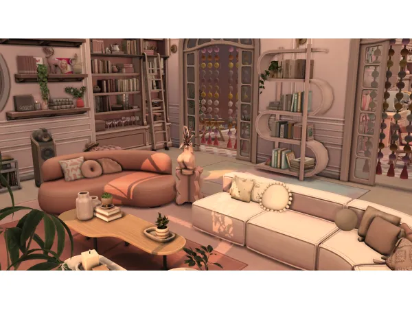 Maxis Match Barbie's Cloud Suite by Baelaisa - The Sims 4 Custom Content