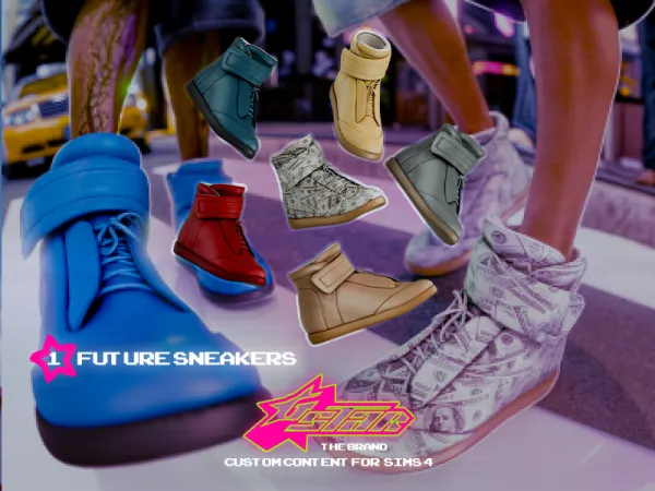 Alpha GSTAR Future Sneakers by decayed - The Sims 4 Custom Content
