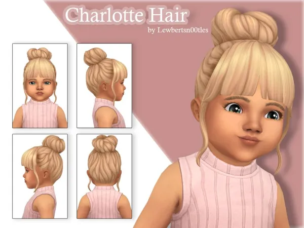 Maxis Match Charlotte Hair [Toddler] by Lewbertsn00tles - The Sims 4 Custom Content
