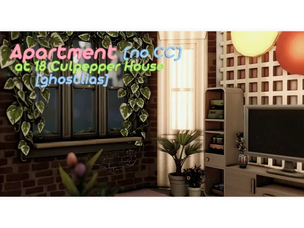 Maxis Match Аpartment at 18 Culpepper House (no ) [ghostlias] by simsfinds - The Sims 4 Custom Content