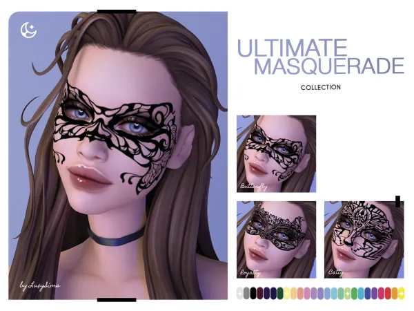 Alpha Masquerade Collection by luxysims - The Sims 4 Custom Content